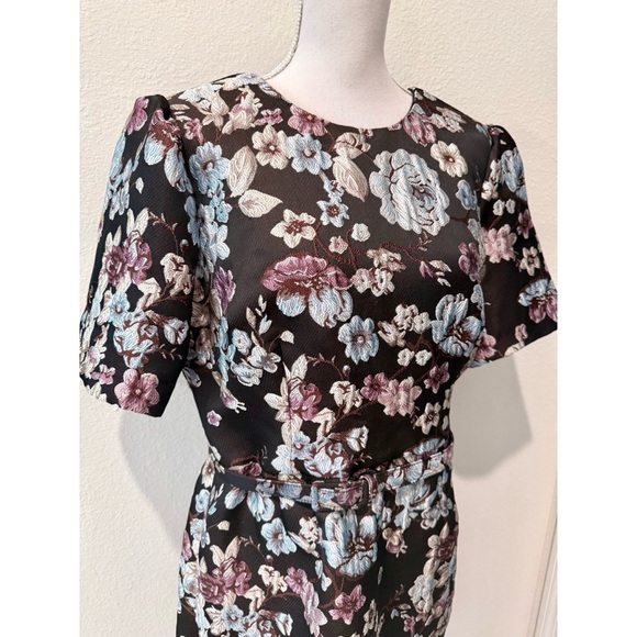 Gal Meets Glam Black Floral Mini Dress - Picture 2 of 7